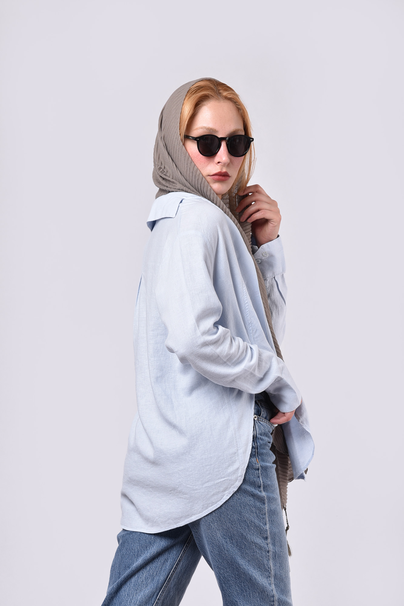 شومیز آستین بلند ساده زنانه