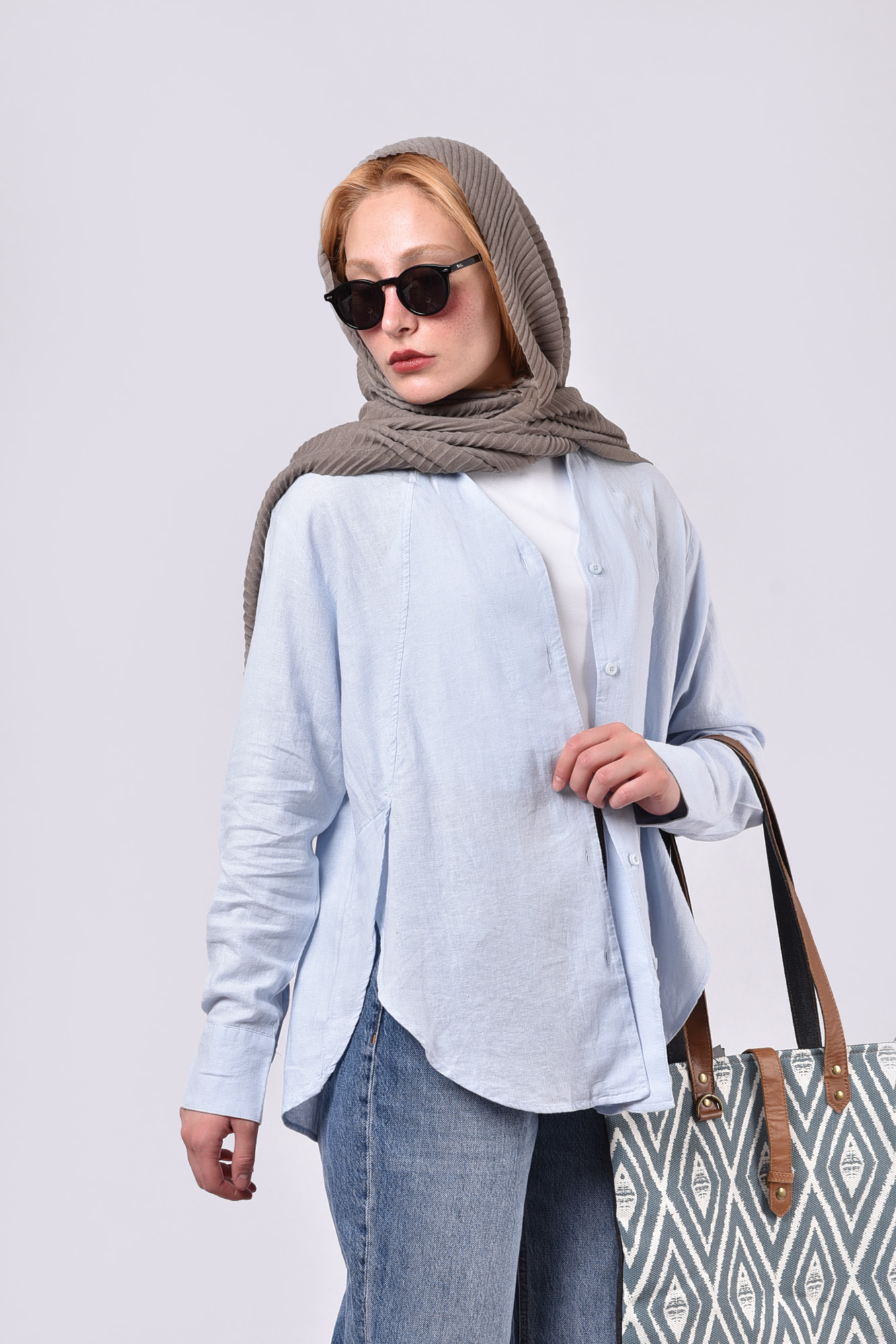 شومیز آستین بلند ساده زنانه