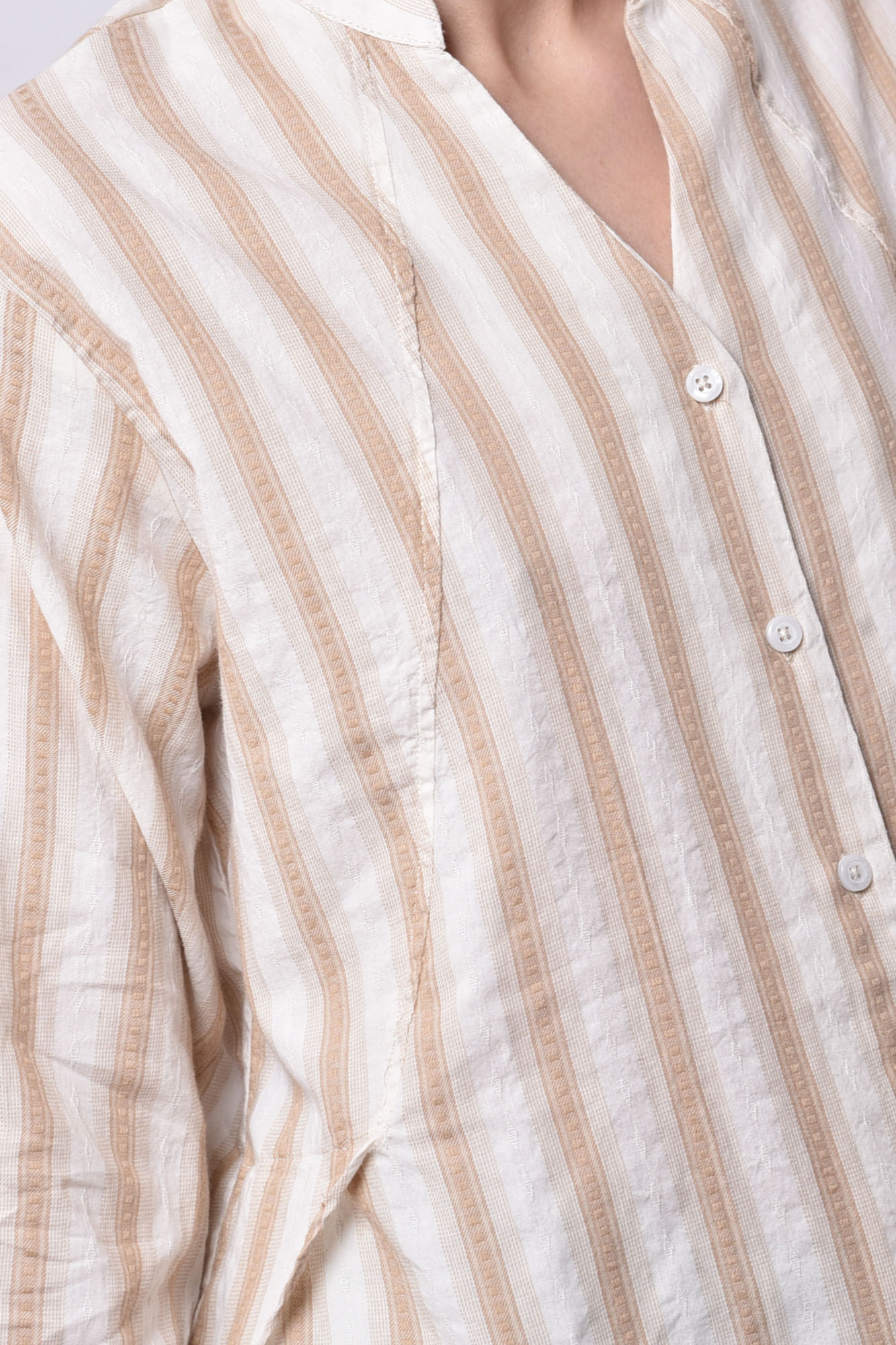 شومیز آستین بلند راه راه زنانه