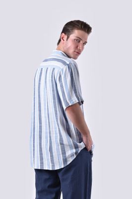 پیراهن آستین کوتاه راه راه مردانه