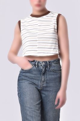 تاپ تیشرتی رینگر زنانه