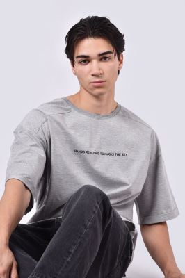 تیشرت آستین کوتاه چاپی مردانه