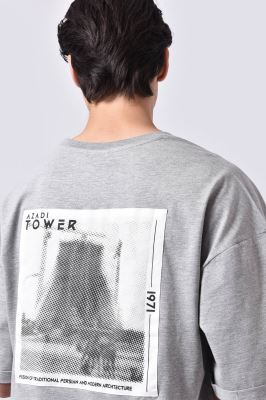 تیشرت آستین کوتاه چاپی مردانه