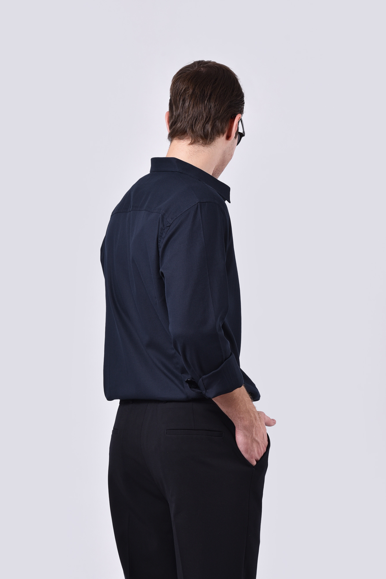 پیراهن آستین بلند ساده مردانه