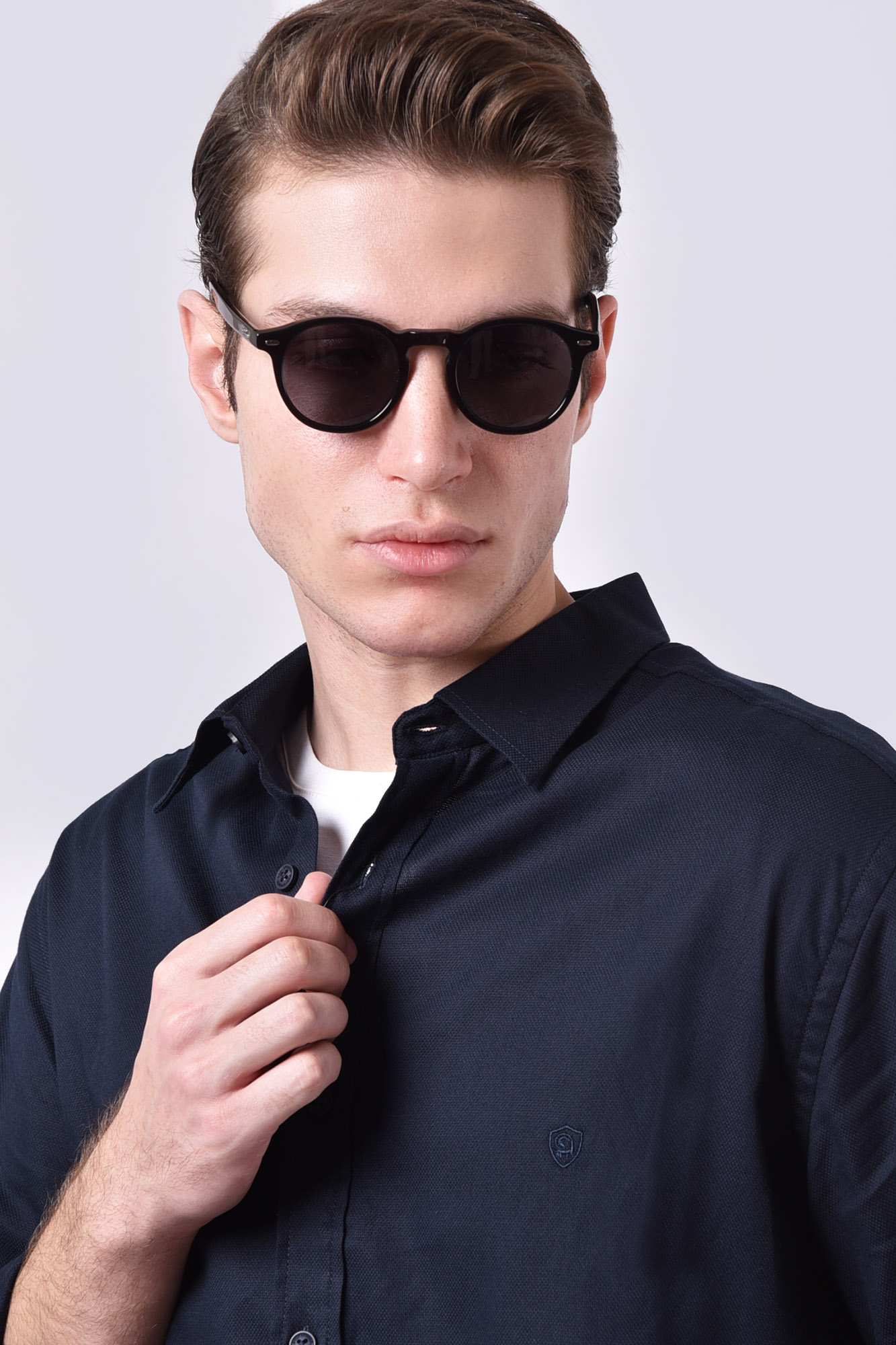 پیراهن آستین بلند ساده مردانه