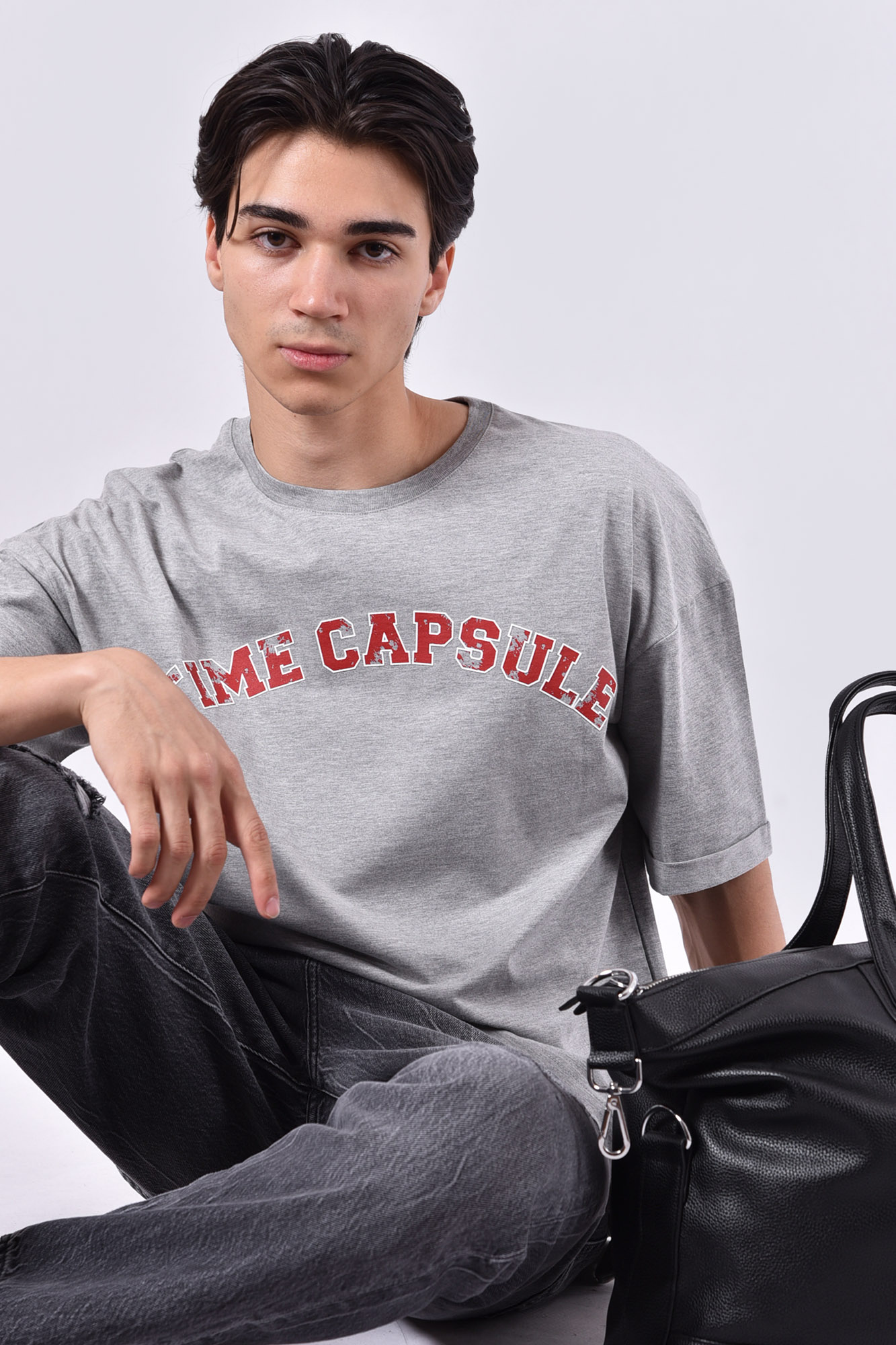 تیشرت آستین کوتاه چاپی مردانه