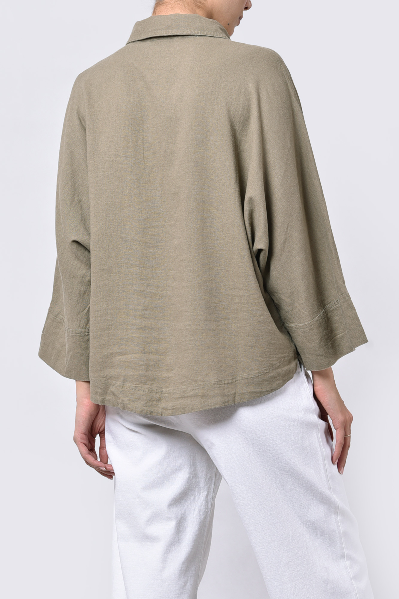 شومیز آستین بلند لینن