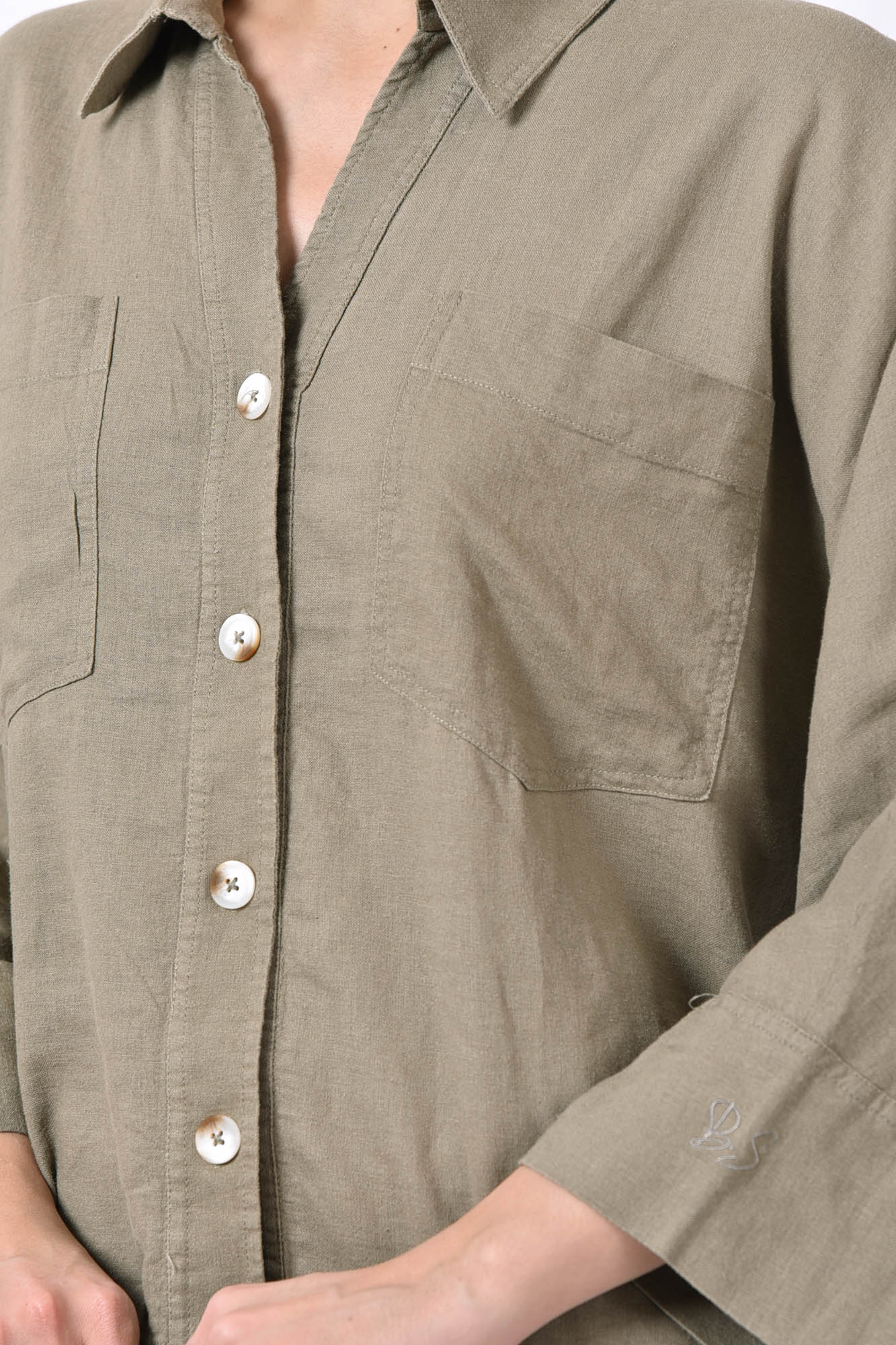 شومیز آستین بلند لینن