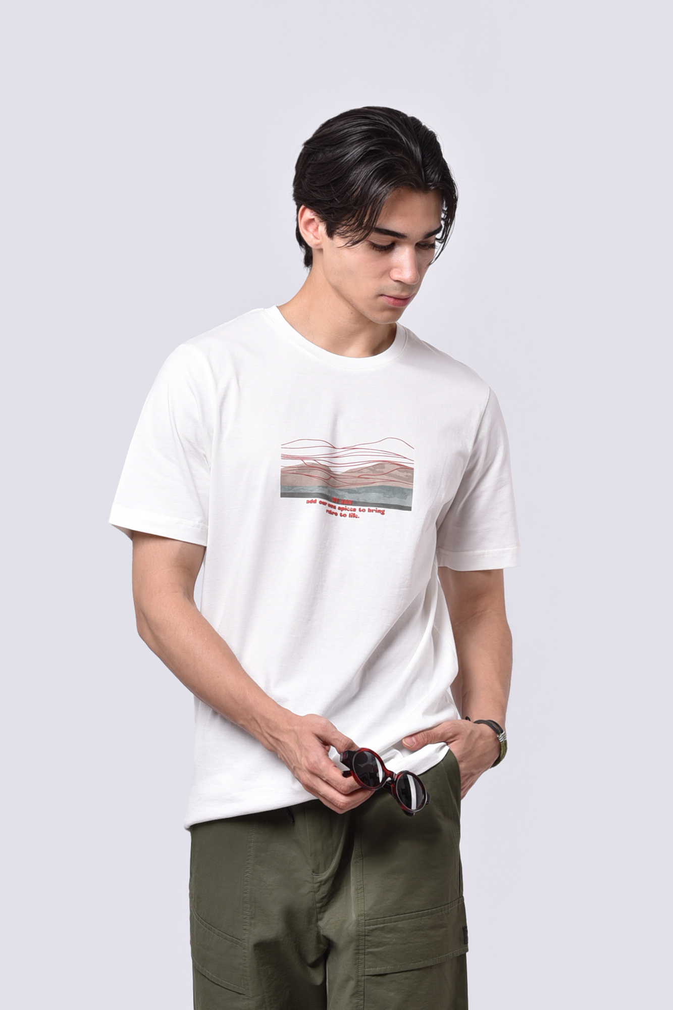 تیشرت آستین کوتاه چاپی