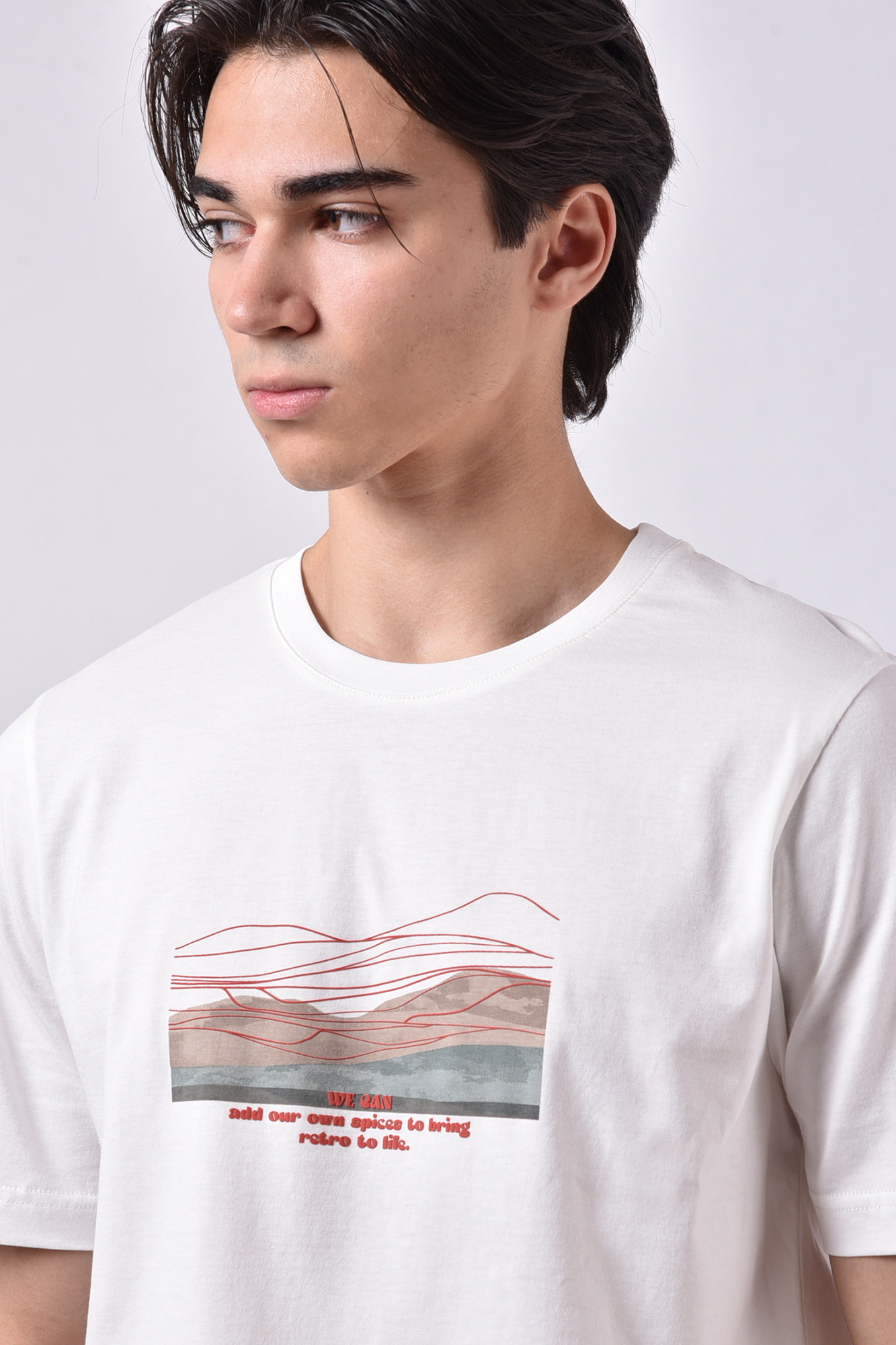 تیشرت آستین کوتاه چاپی