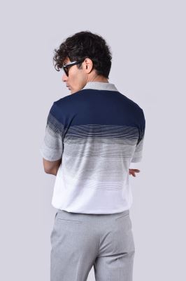 پلوشرت آستین کوتاه راه راه