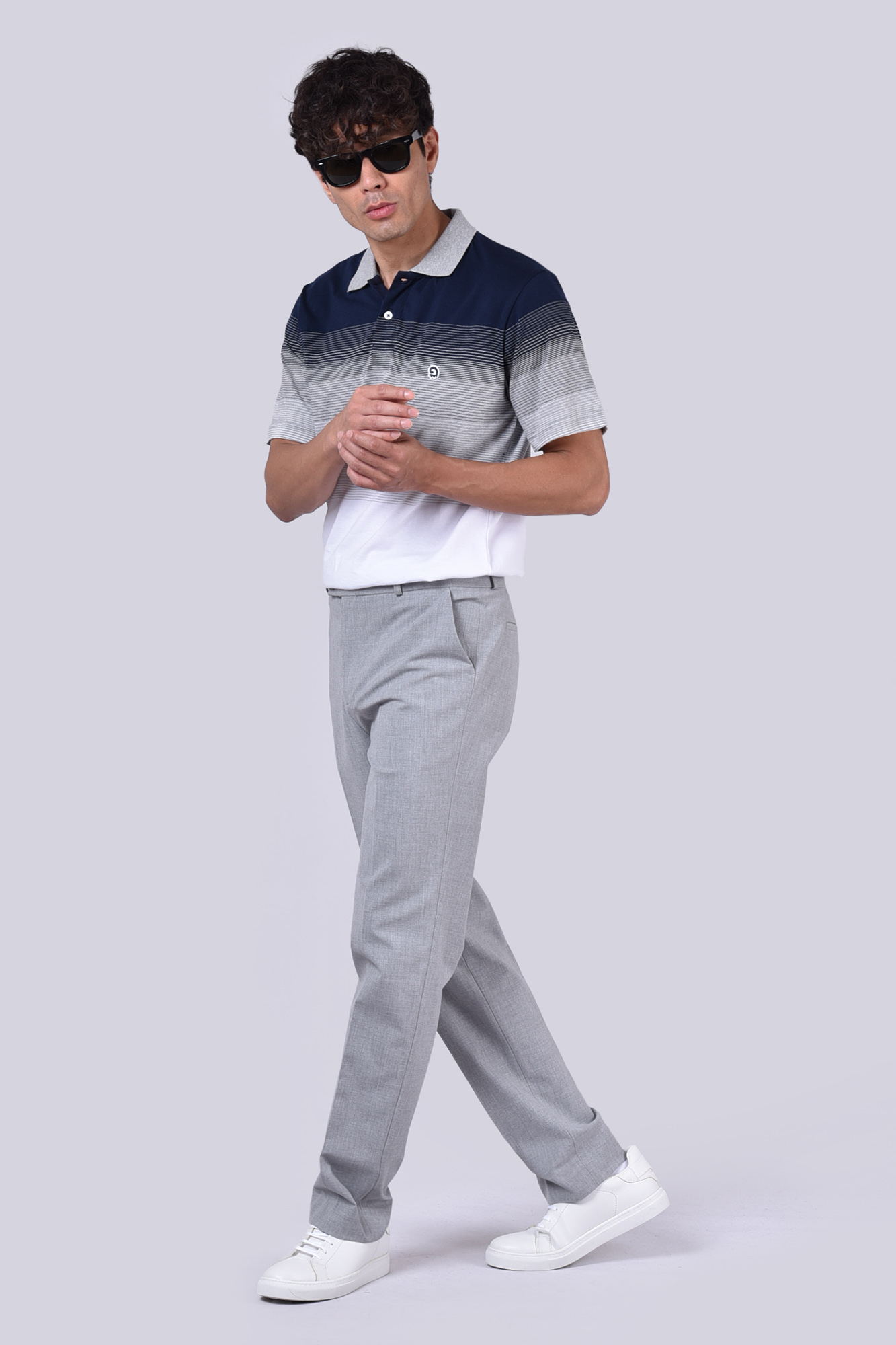 پلوشرت آستین کوتاه راه راه