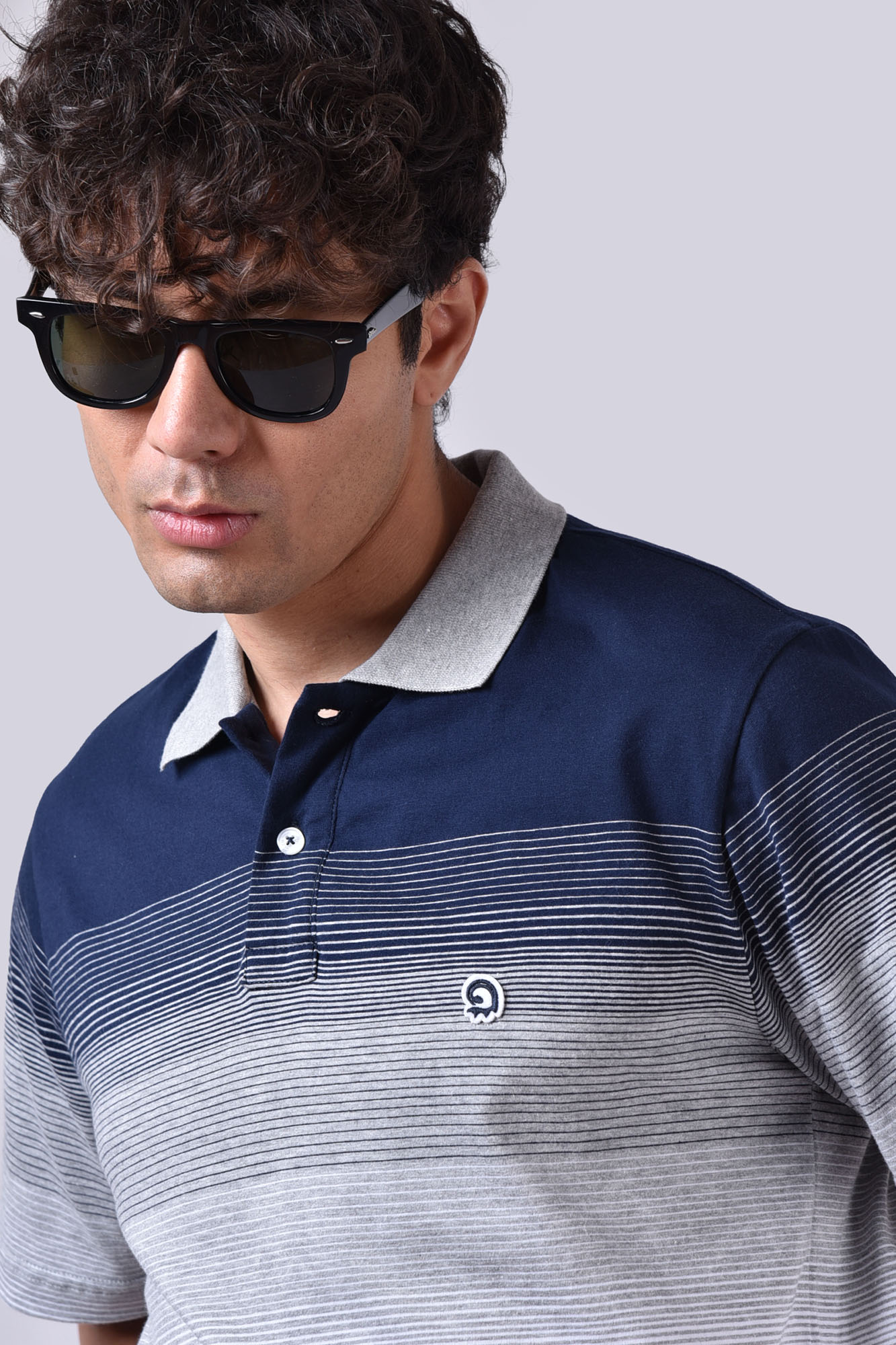 پلوشرت آستین کوتاه راه راه