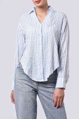 شومیز آستین بلند راه راه