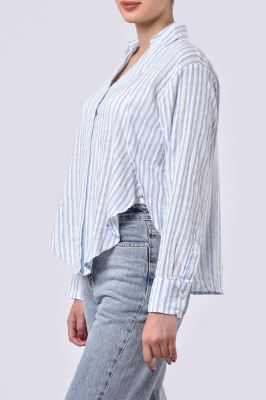 شومیز آستین بلند راه راه