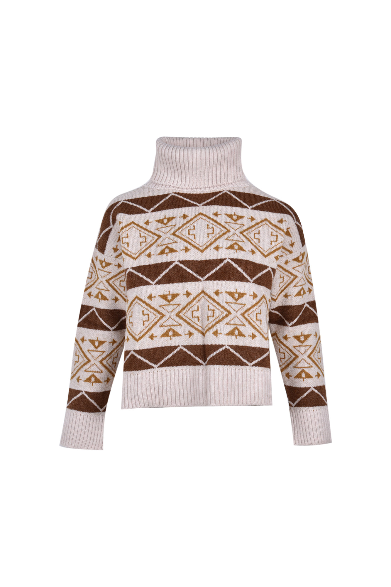 بافت یقه اسکی طرحدار