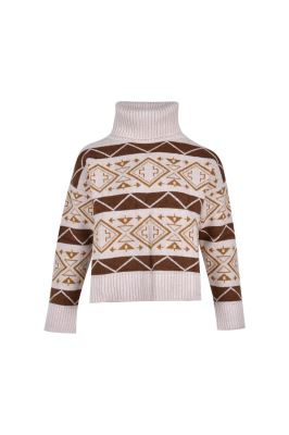 بافت یقه اسکی طرحدار