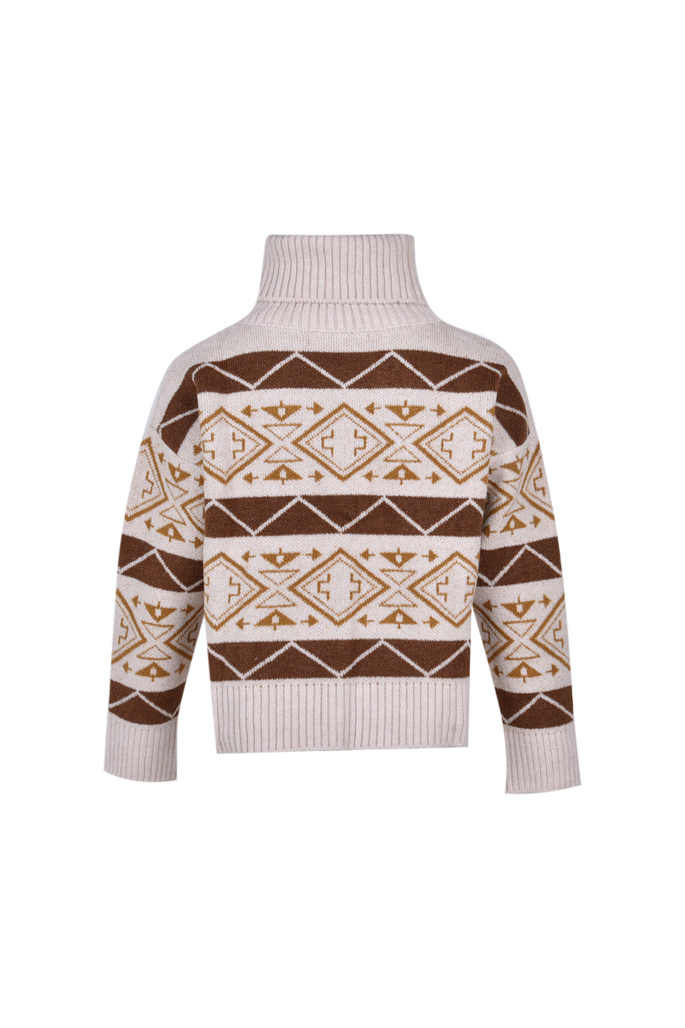 بافت یقه اسکی طرحدار