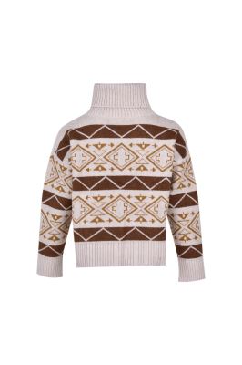 بافت یقه اسکی طرحدار