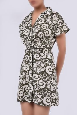 پیراهن کوتاه لینن