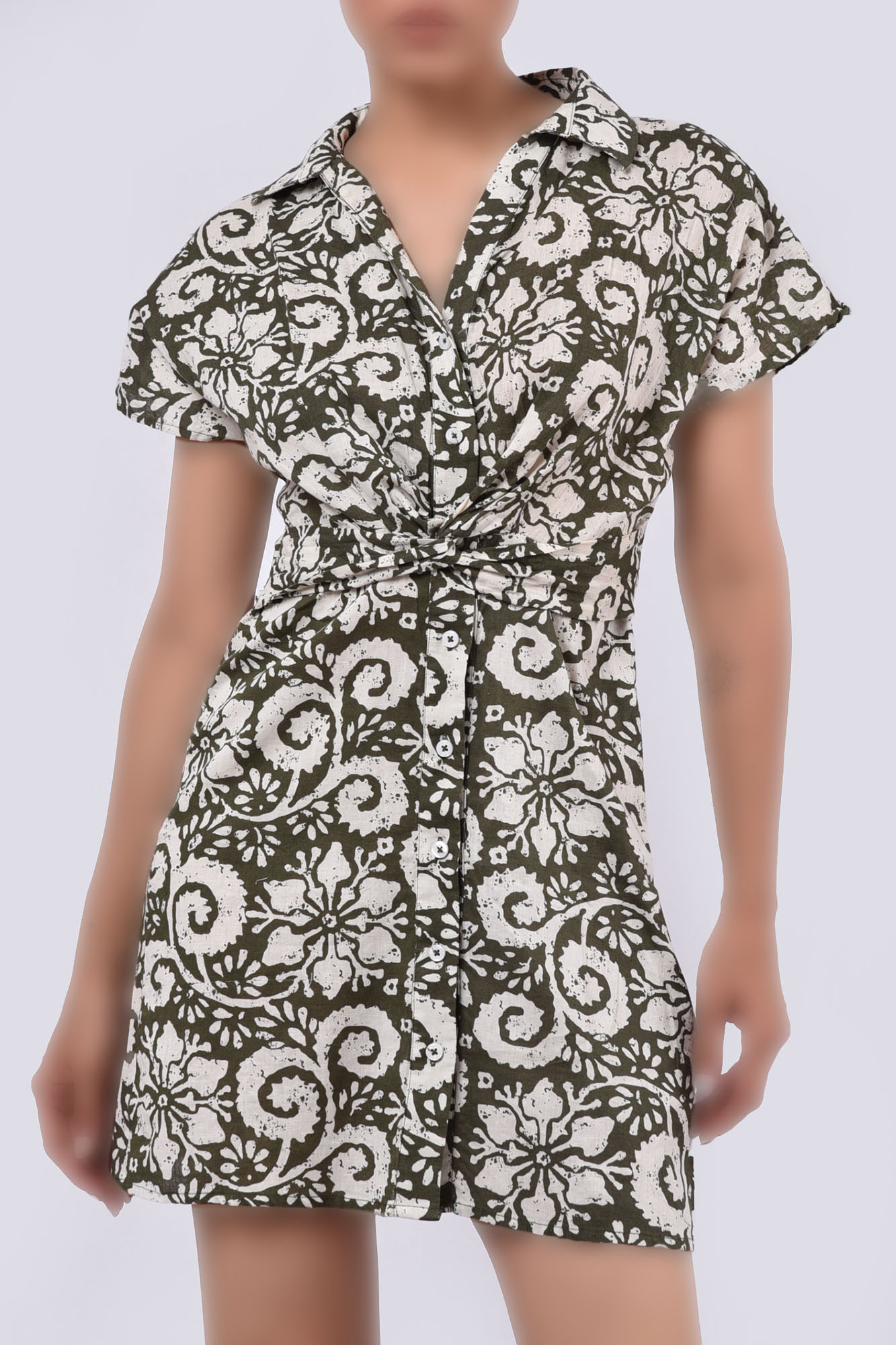 پیراهن کوتاه لینن