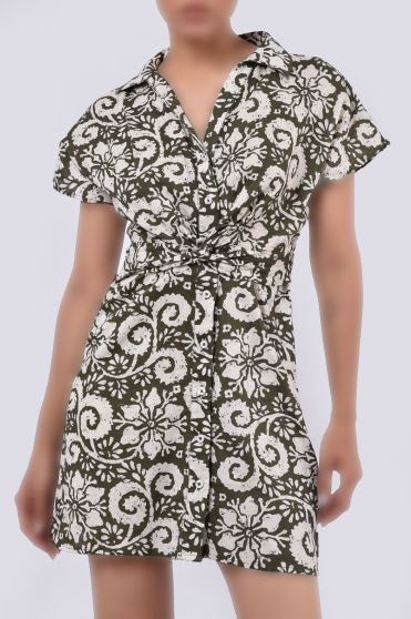 پیراهن کوتاه لینن