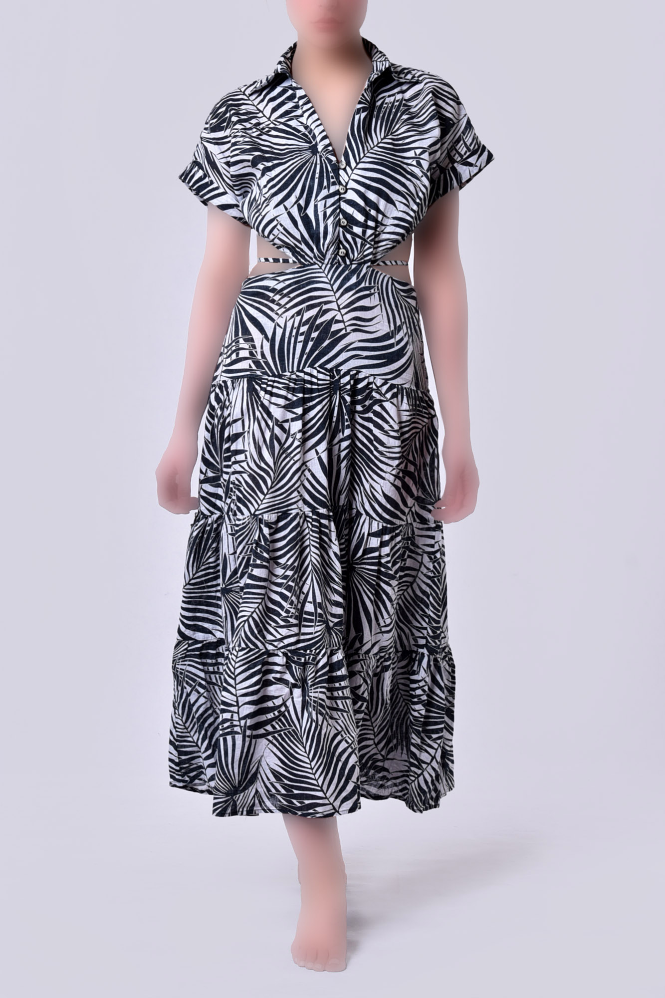 پیراهن بلند لینن