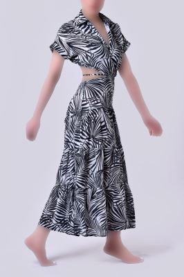 پیراهن بلند لینن