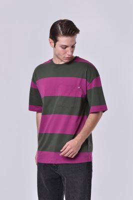 تیشرت آستین کوتاه راه راه