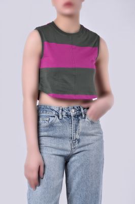 تاپ تیشرتی راه راه زنانه