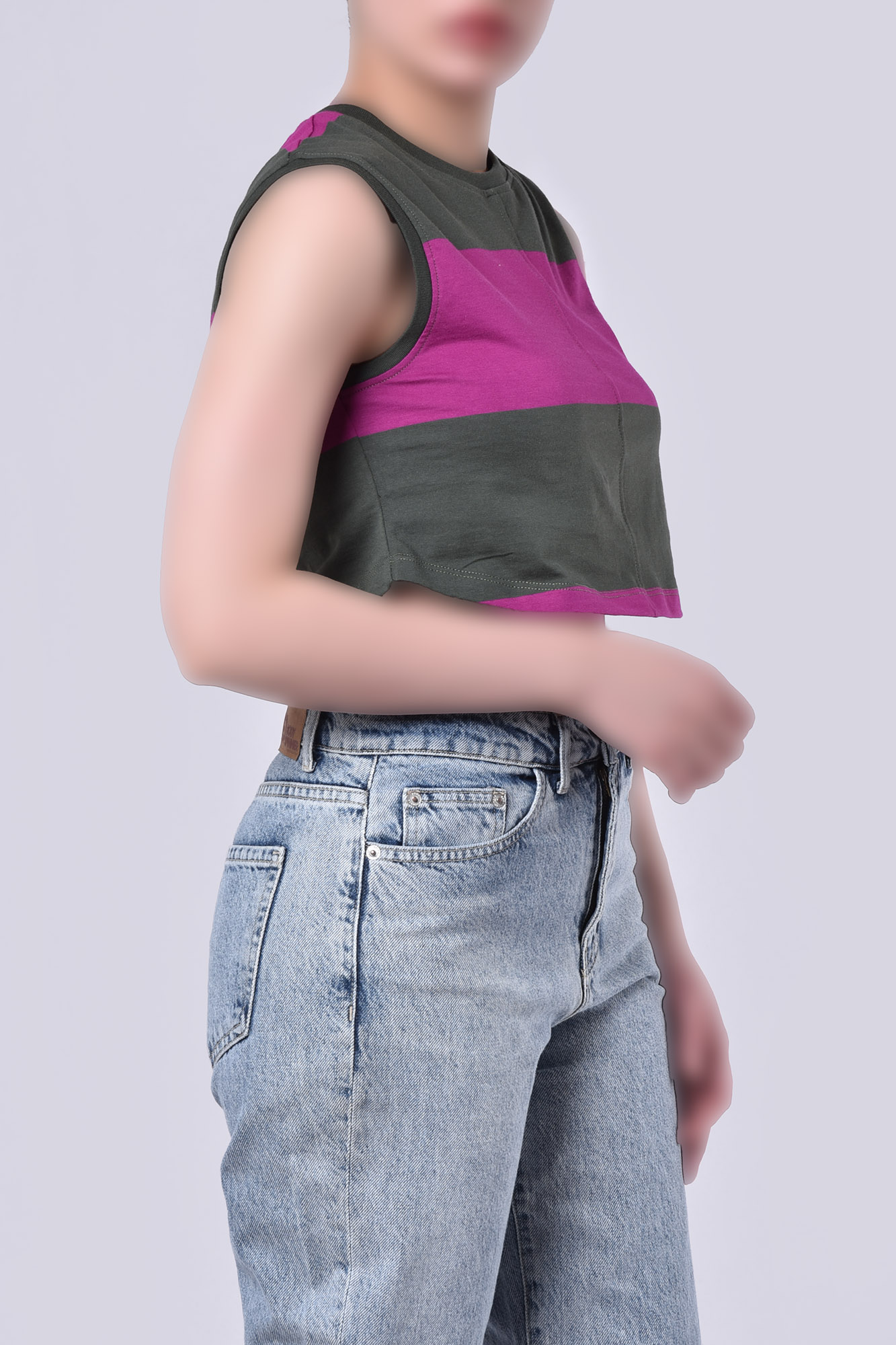 تاپ تیشرتی راه راه زنانه