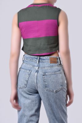 تاپ تیشرتی راه راه زنانه