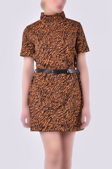 پیراهن کوتاه ژاکارد