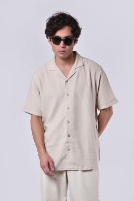 پیراهن آستین کوتاه لینن