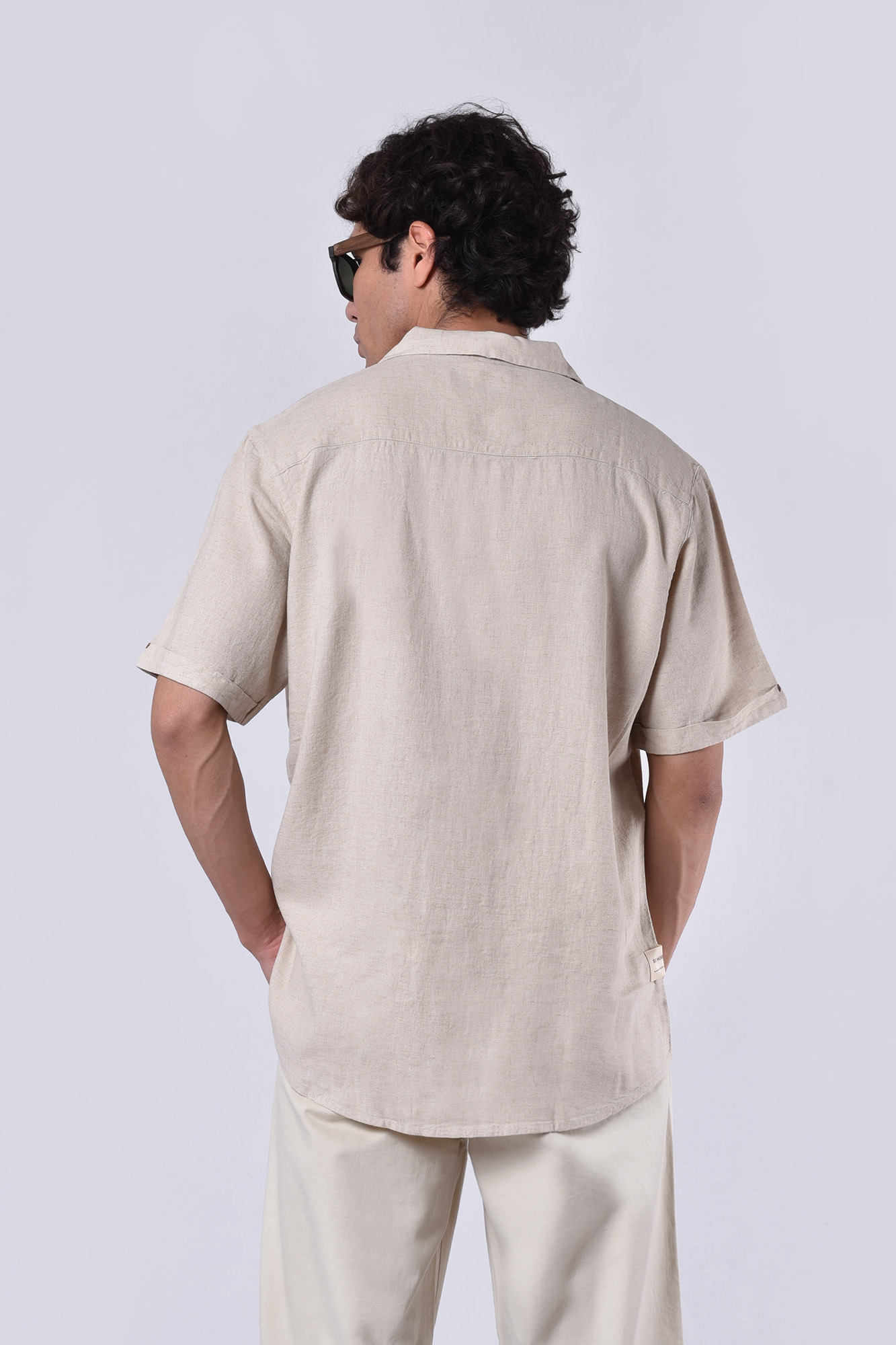 پیراهن آستین کوتاه لینن