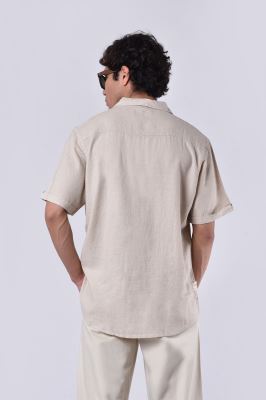 پیراهن آستین کوتاه لینن