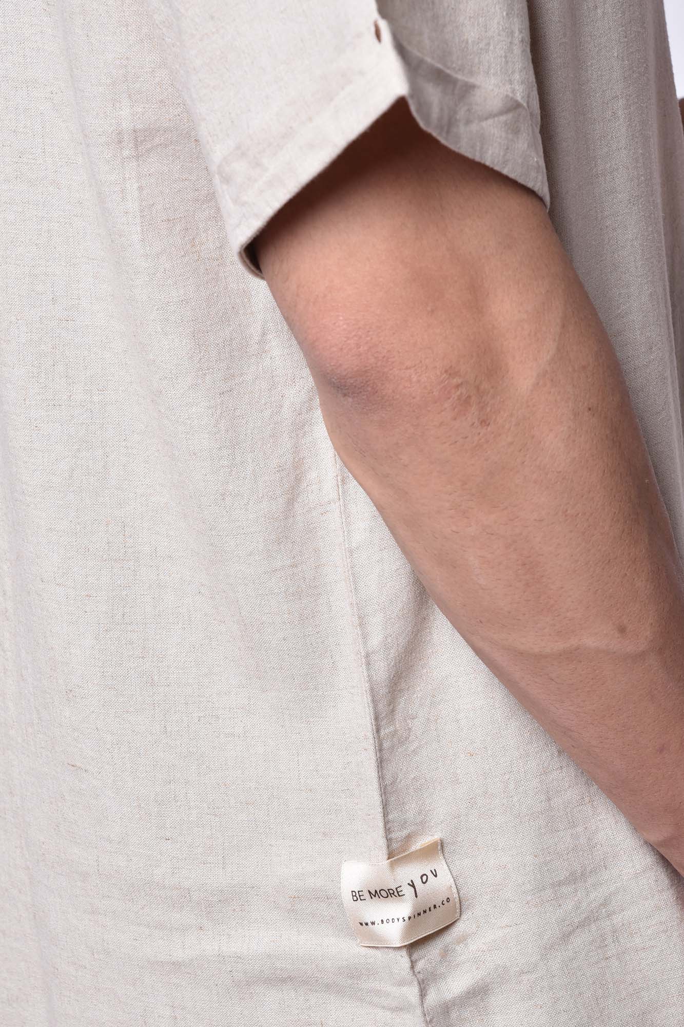 پیراهن آستین کوتاه لینن