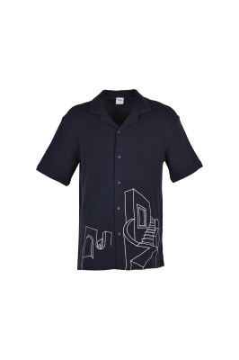 پیراهن آستین کوتاه کنفی