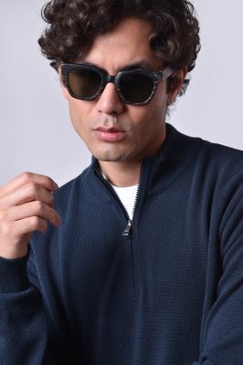 پلیور بافت نیم زیپ