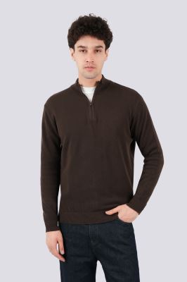 پلیور بافت نیم زیپ