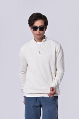 پلیور بافت نیم زیپ