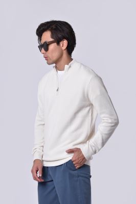 پلیور بافت نیم زیپ