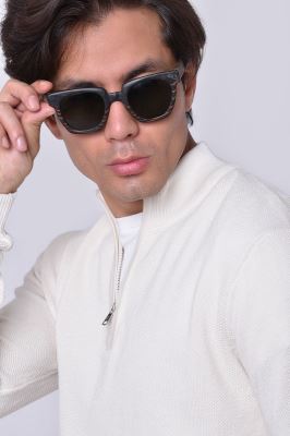 پلیور بافت نیم زیپ