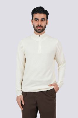 پلیور بافت نیم زیپ