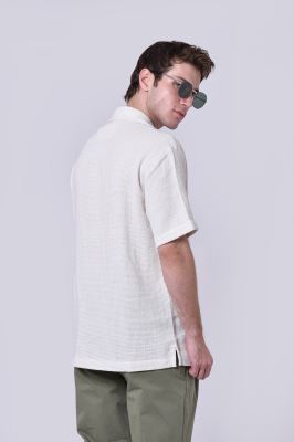 پیراهن آستین کوتاه کنفی