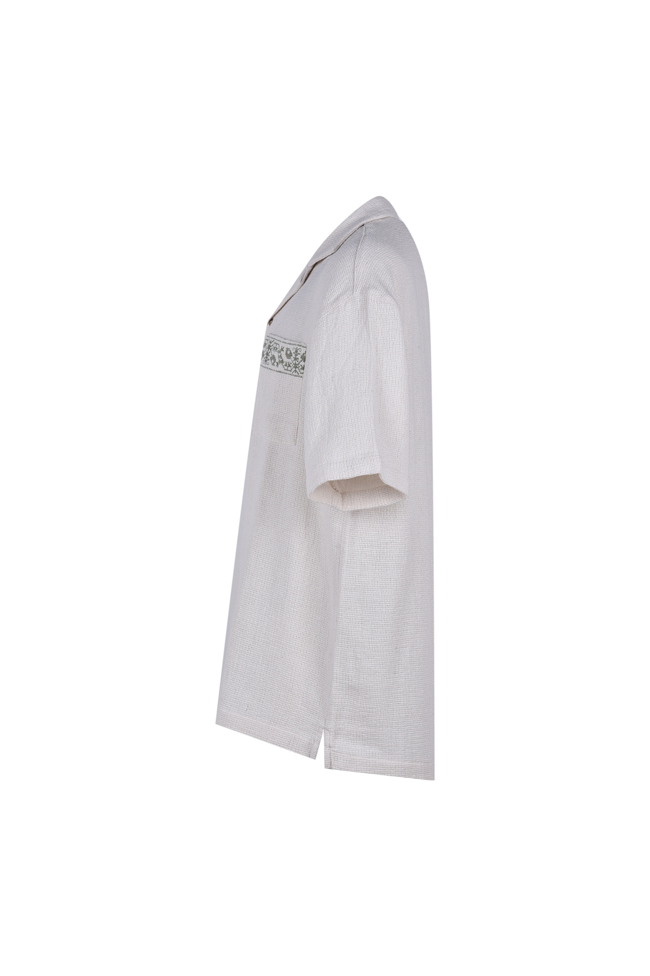 پیراهن آستین کوتاه کنفی