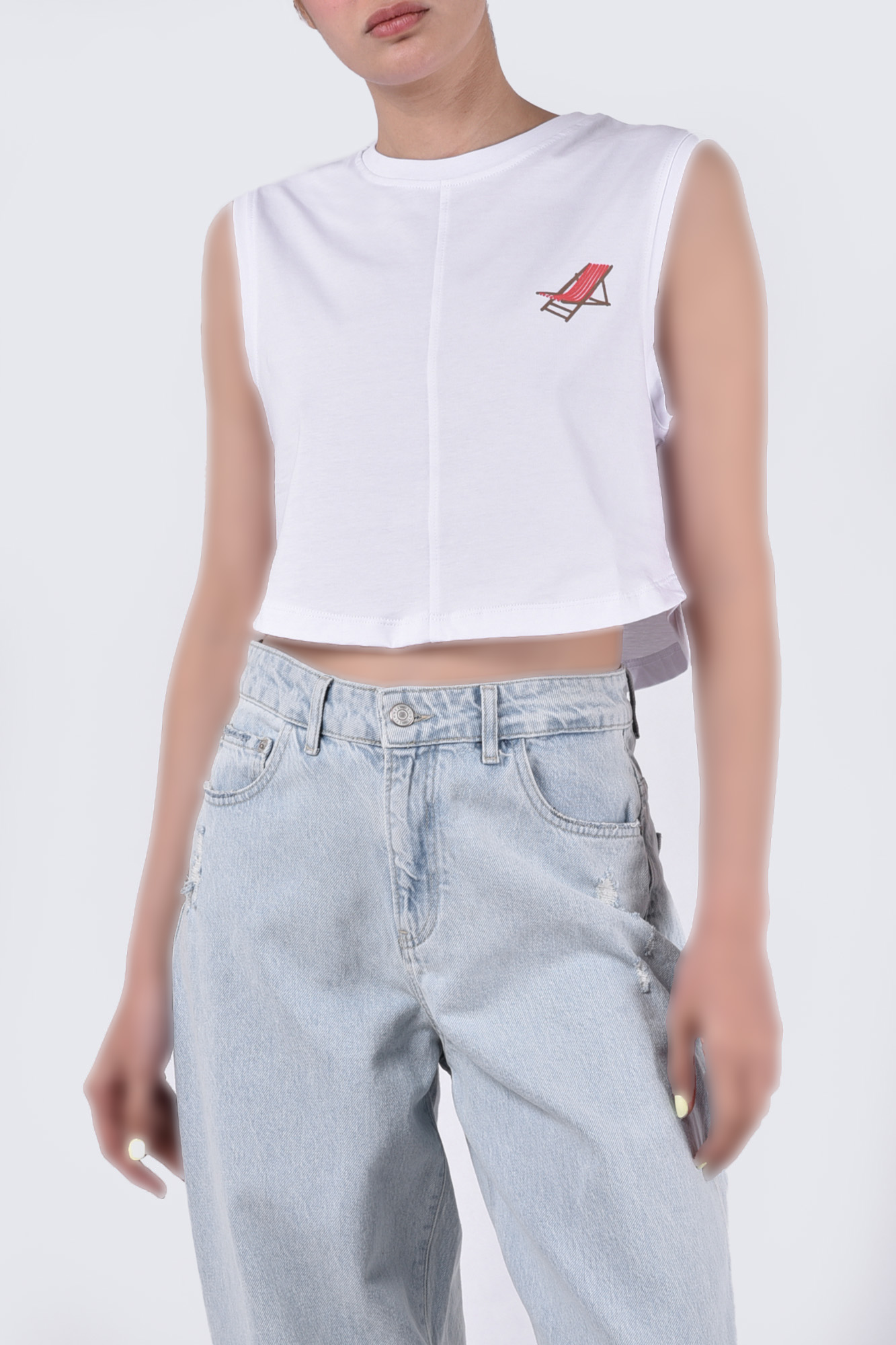 تاپ تیشرتی چاپی زنانه