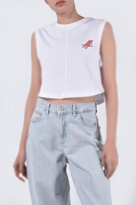 تاپ تیشرتی چاپی زنانه