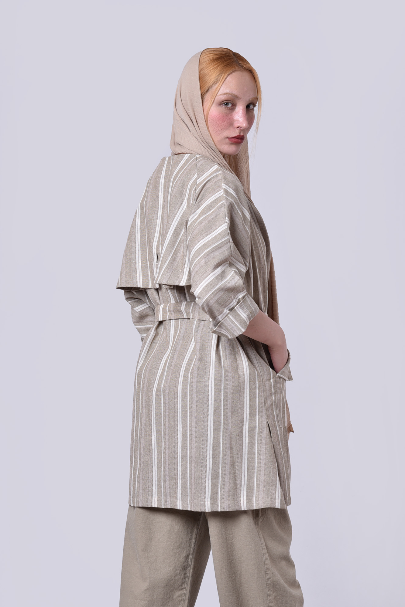 مانتو غیر رسمی راه راه