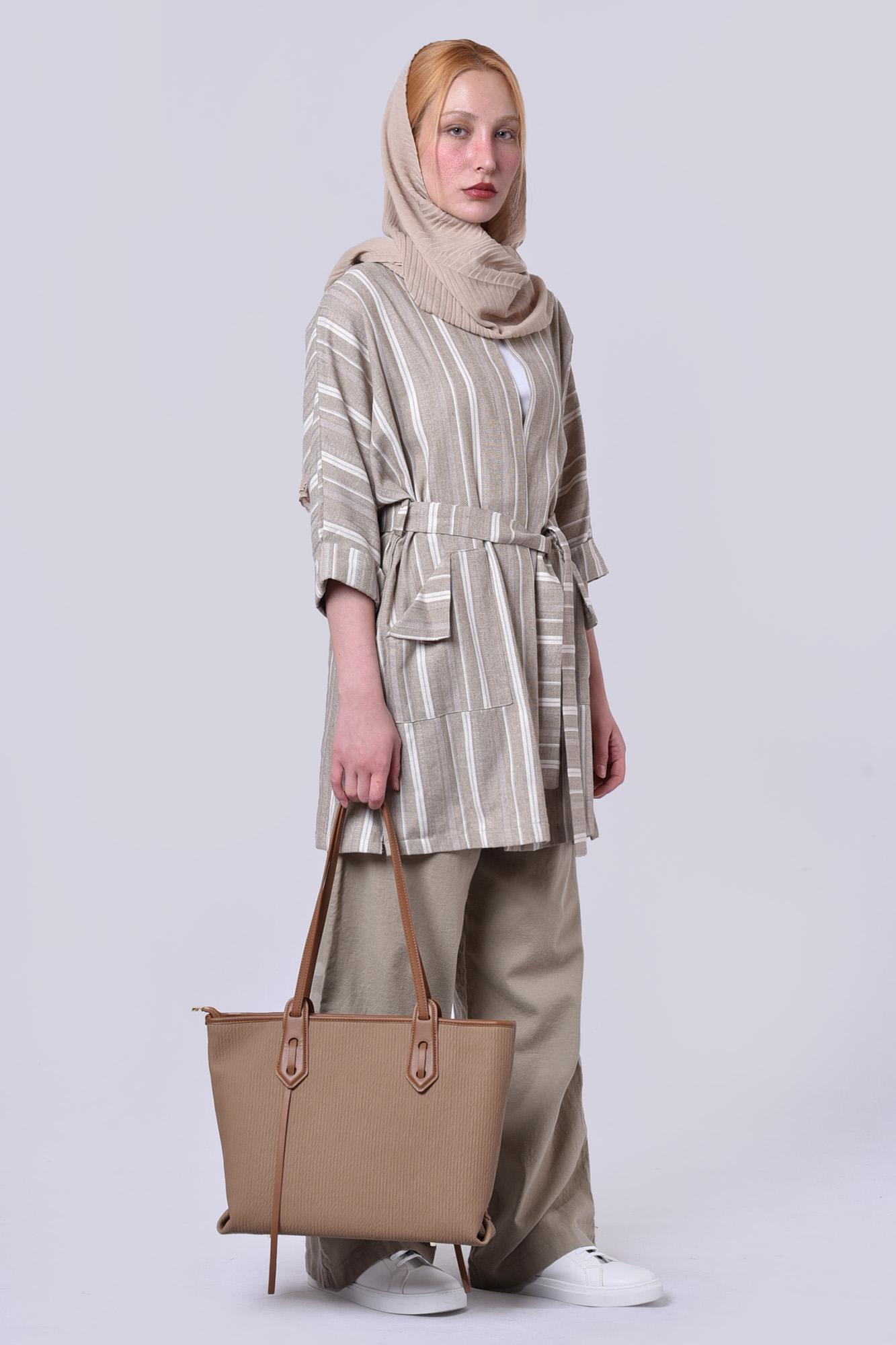 مانتو غیر رسمی راه راه